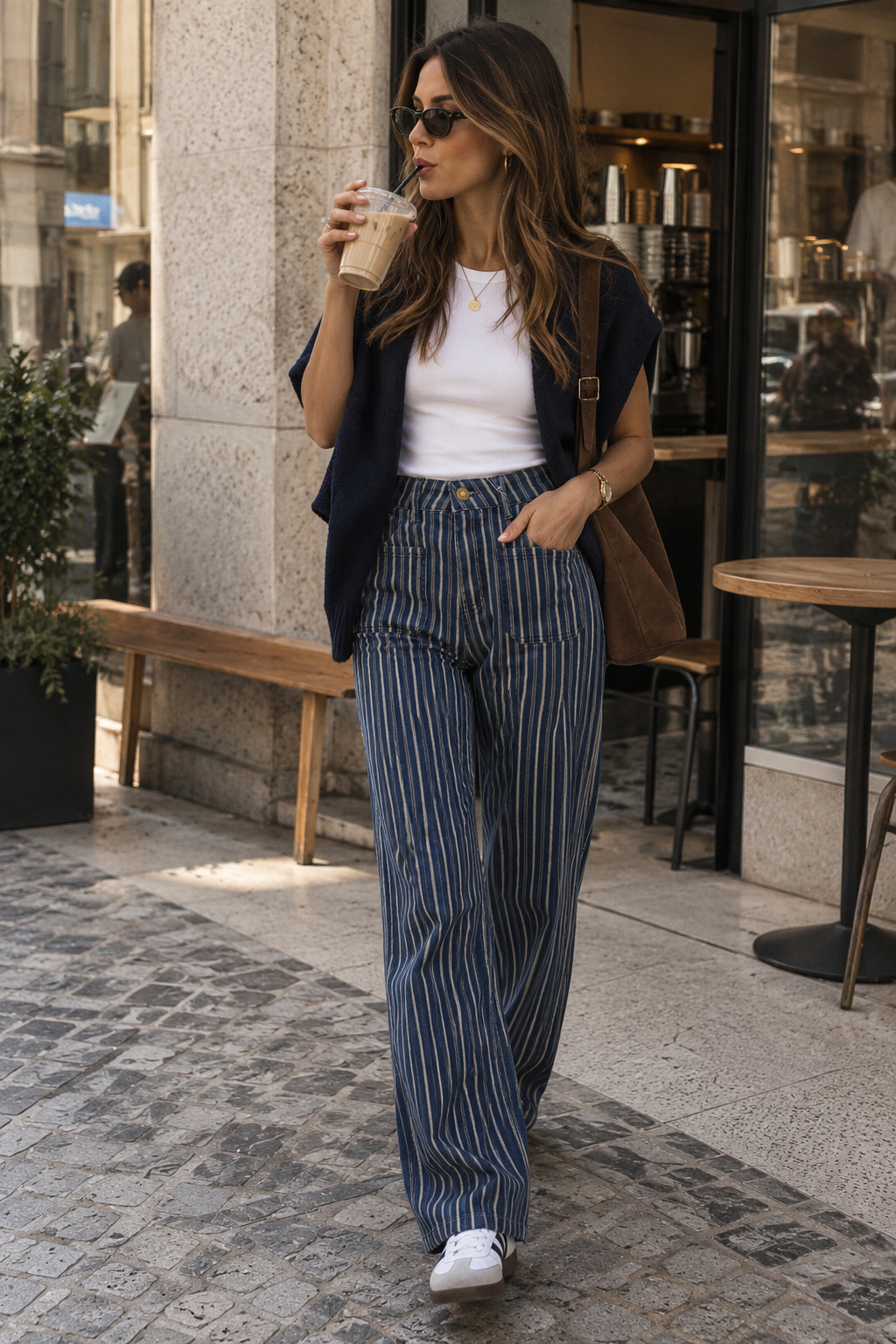 Calça com Riscas