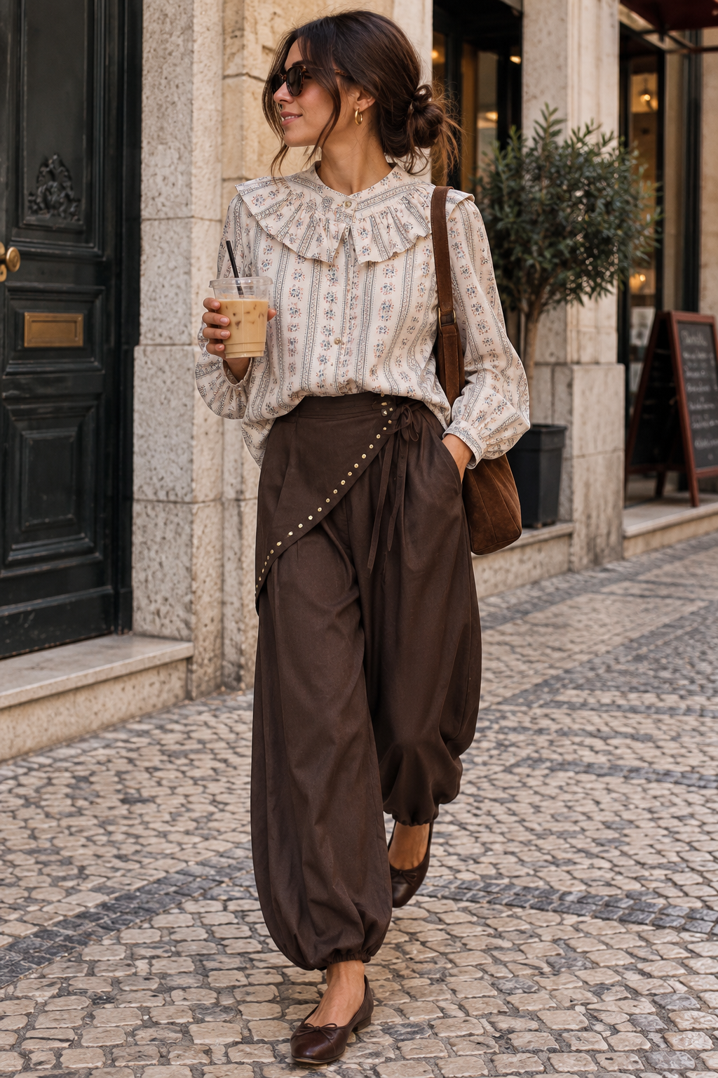 Calça Aladino Castanho Chocolate